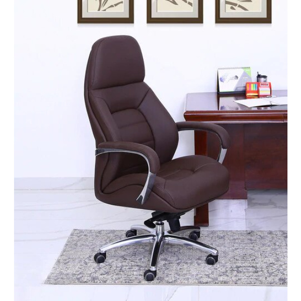 herp executive chair in brown colour