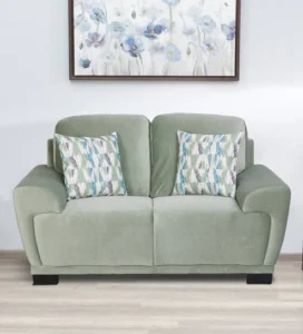 Clarksville Velvet 2 Seater Sofa In Tea Green Colour