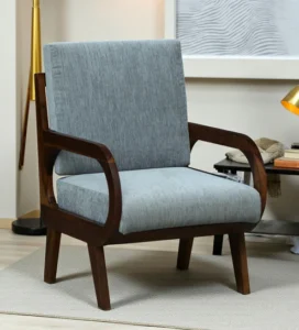 Drenthe Sheesham Wood Arm Chair In Provincial Teak Finish