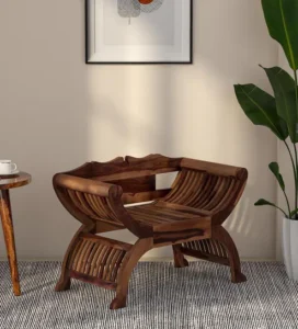 William Sheesham Wood Arm Chair In Scratch Resistant