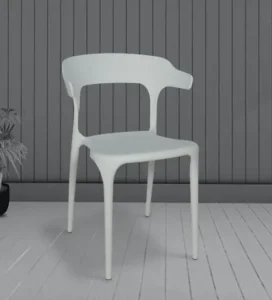 Emma Cafe Chair in White Colour