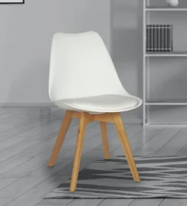 Hannah Iconic Chair in White Colour balck chair