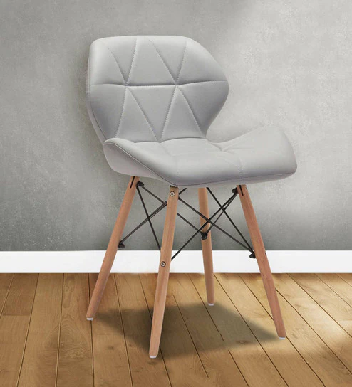 Eames Leatherette Iconic Chair in Grey Colour