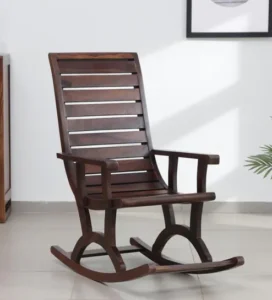 Wellesley Sheesham Wood Rocking Chair In Scratch
